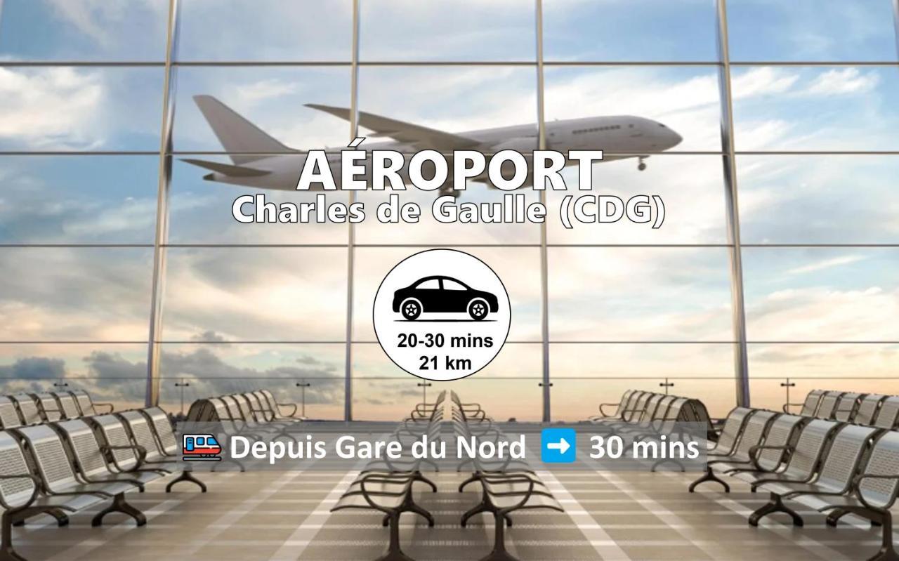 Room & Parking In Shared Appartment With Proprietor L 25 Mins From Paris Gare Du Nord, Cdg Airport & Stade De France Montmagny Exteriér fotografie