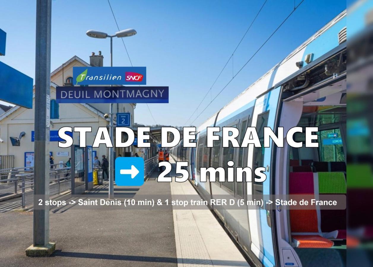 Room & Parking In Shared Appartment With Proprietor L 25 Mins From Paris Gare Du Nord, Cdg Airport & Stade De France Montmagny Exteriér fotografie